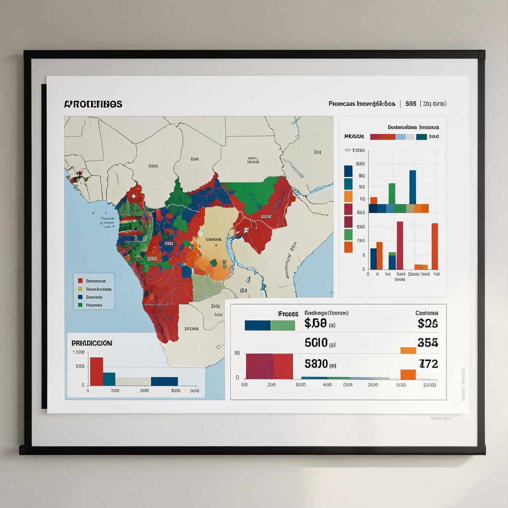 Panel de datos con mapas de cuencas energéticas argentinas y cifras de producción